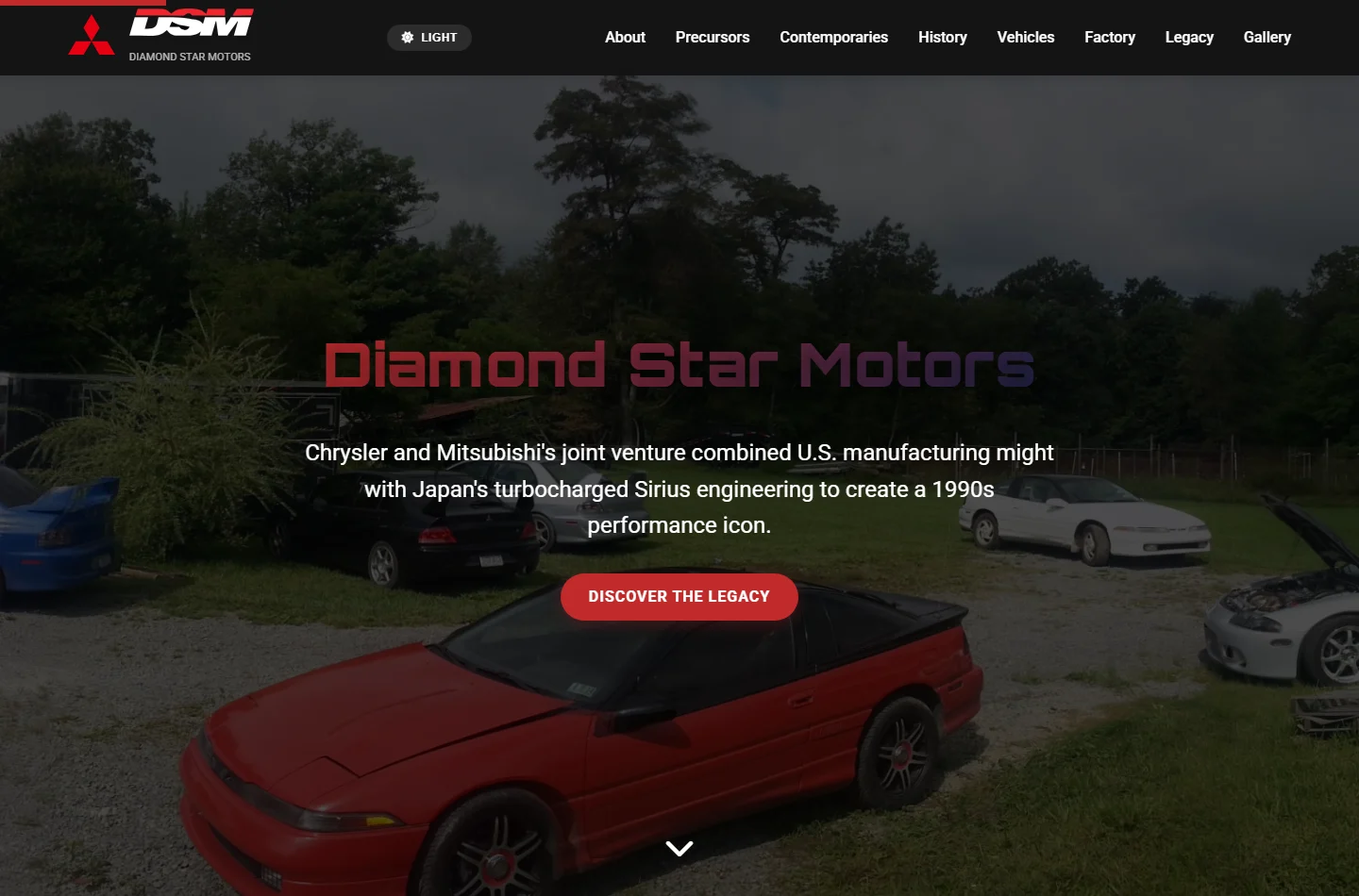 DSM Legacy automotive history homepage